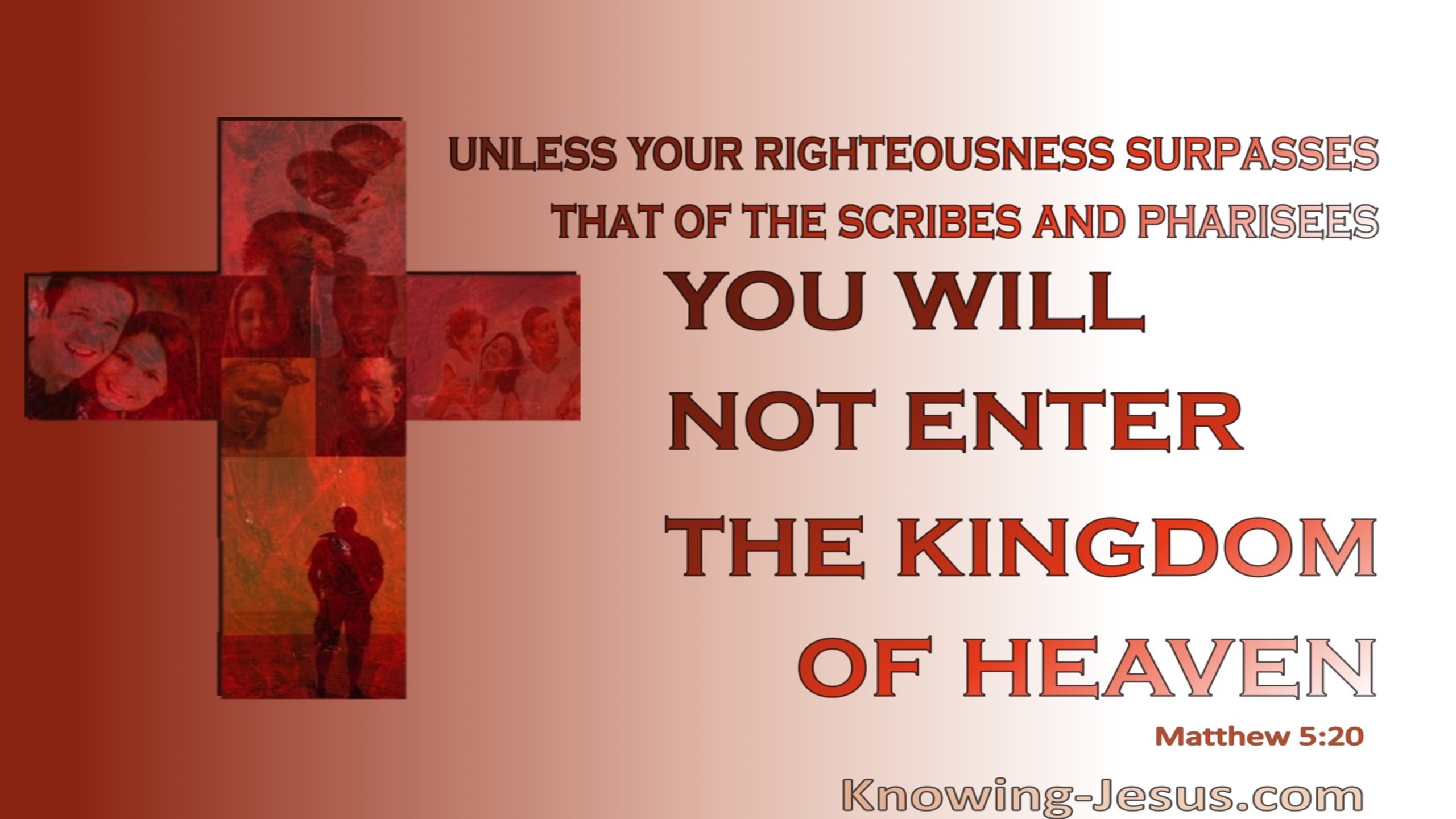 Matthew 5:20 Righteousness And The Kingdom Of Heaven (orange)